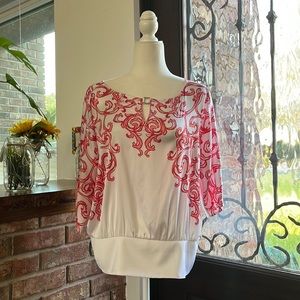 WHBM Silky Blouse Size M